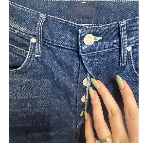 Mother The Stunner Ankle Jeans In the Royal Treatment High Rise Skinny Size 26 - Picture 5 of 16